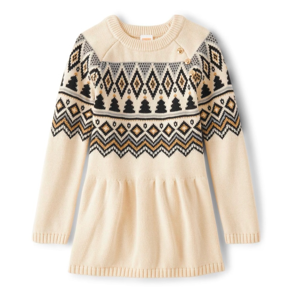 Gymboree Sweater Dress Girl Size 6‎ Fairisle Winter Wonderland Holiday Christmas